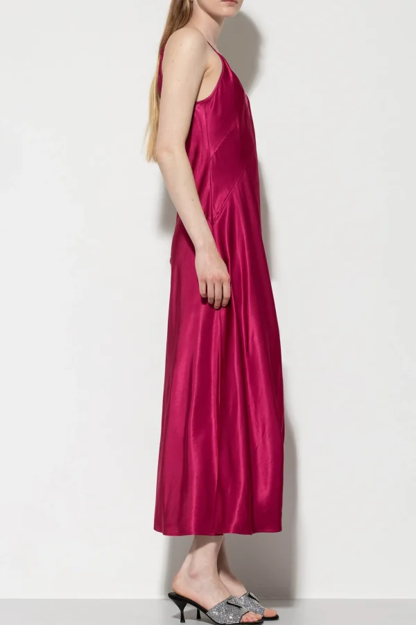 Kleider-LUISA CERANO Satin-Slipkleid berry pink