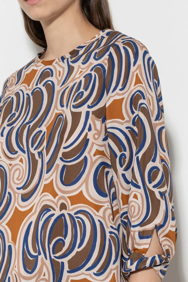 Blusen-LUISA CERANO Seidenbluse Mit Graphic-Print multi