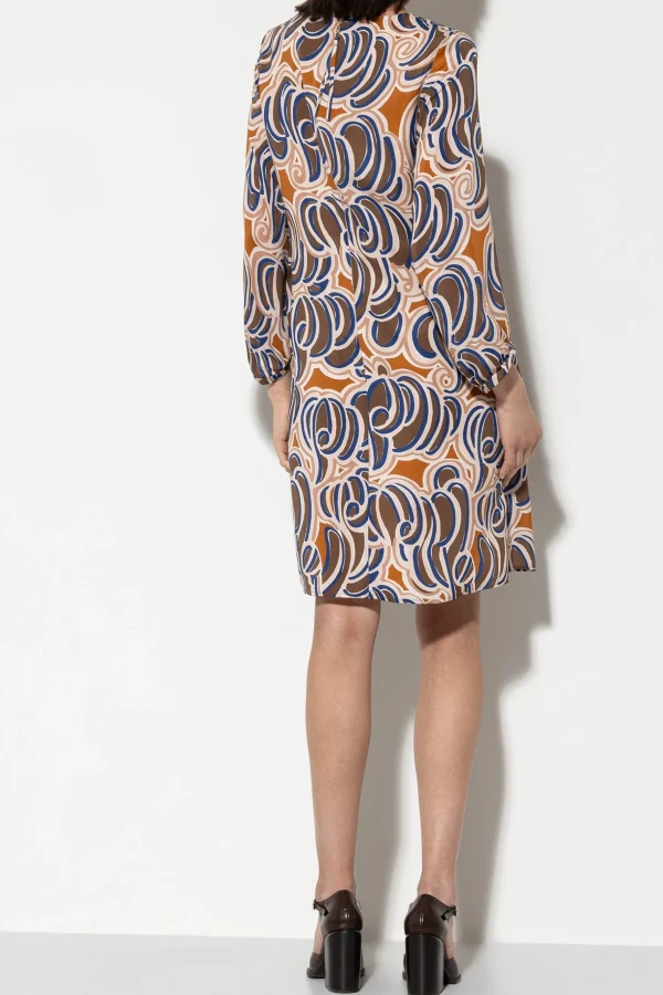 Kleider-LUISA CERANO Seidenkleid Mit Graphic-Print multi
