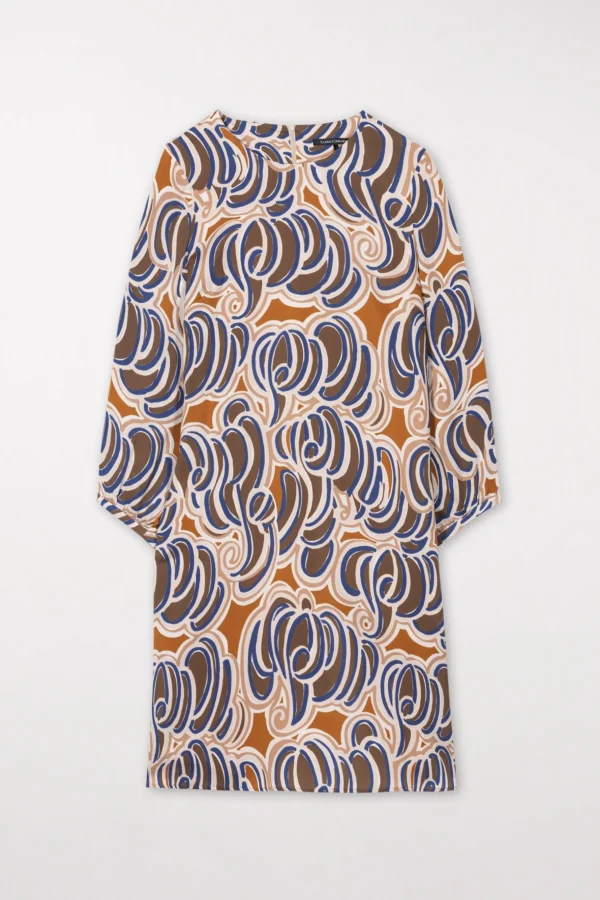 Kleider-LUISA CERANO Seidenkleid Mit Graphic-Print multi