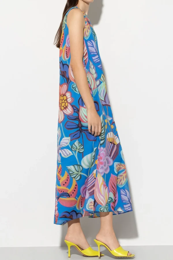 Kleider-LUISA CERANO Slipdress Mit Caribbean-Print