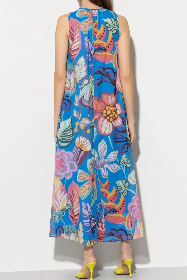 Kleider-LUISA CERANO Slipdress Mit Caribbean-Print