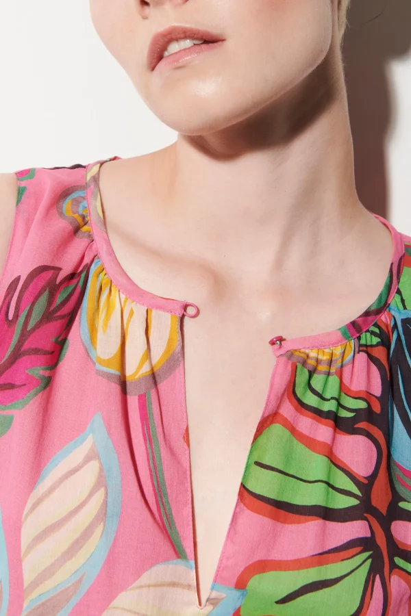 Kleider-LUISA CERANO Slipdress Mit Caribbean-Print
