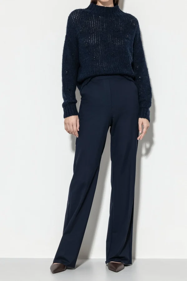 Sets | Hosen-LUISA CERANO Softshell-Wideleg-Pants midnight blue