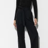 Hosen-LUISA CERANO Softshell-Wideleg-Pants black