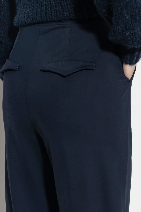 Sets | Hosen-LUISA CERANO Softshell-Wideleg-Pants midnight blue