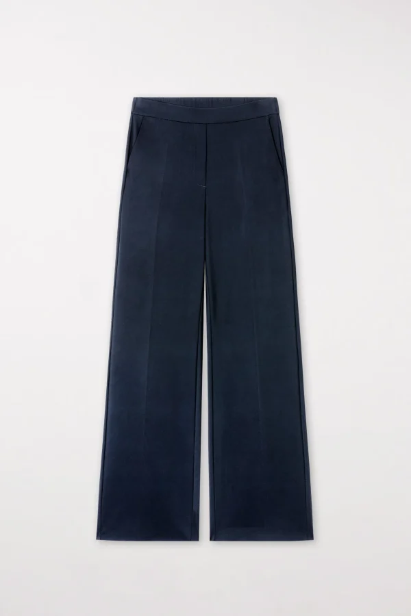 Sets | Hosen-LUISA CERANO Softshell-Wideleg-Pants midnight blue