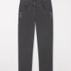 Hosen | Denim-LUISA CERANO Sporty Coloured Denim asphalt