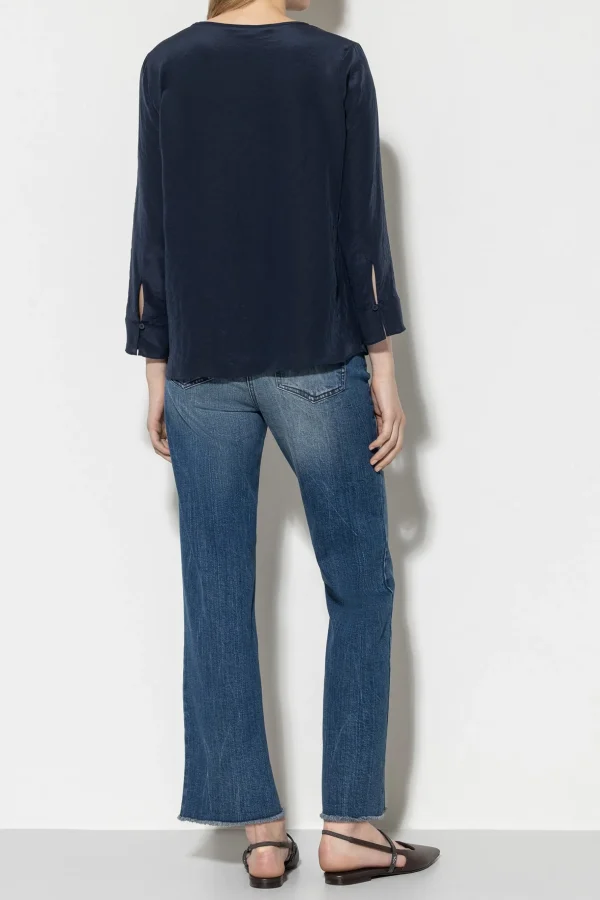 Denim | Hosen-LUISA CERANO Straight-Soft-Denim denim blue