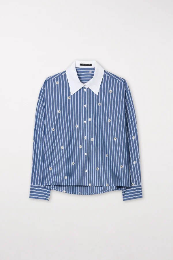 Blusen-LUISA CERANO Streifenbluse Mit Pailletten multi