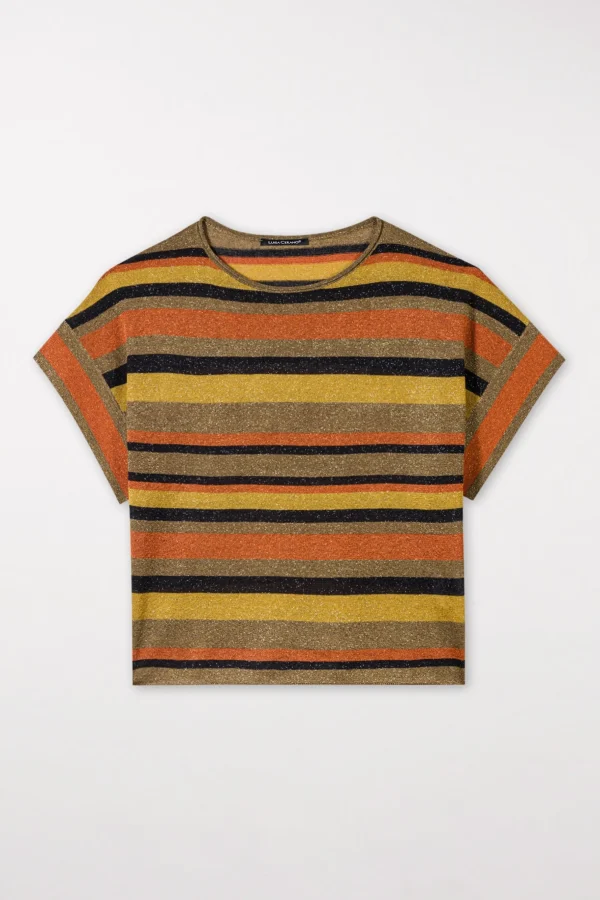 Strick-LUISA CERANO Strickshirt Mit Glanzeffekt multi