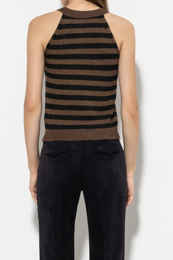 Sets | Shirts & Tops-LUISA CERANO Stricktop Mit Streifen multi