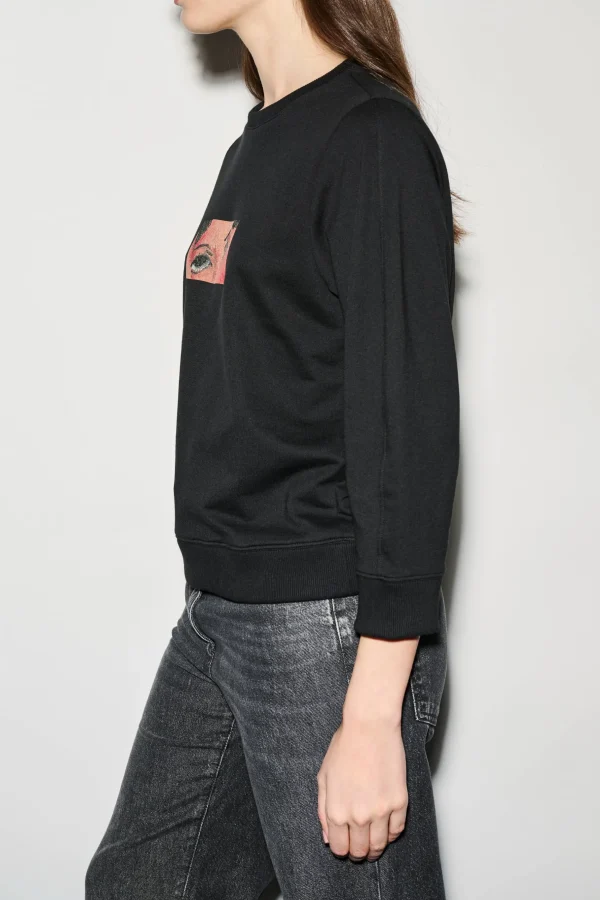 Shirts & Tops-LUISA CERANO Sweater Mit Modigliani-Print black