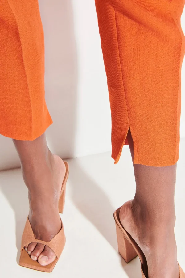 Hosen | Sets-LUISA CERANO Tapered-Pants Aus Leinen-Mix