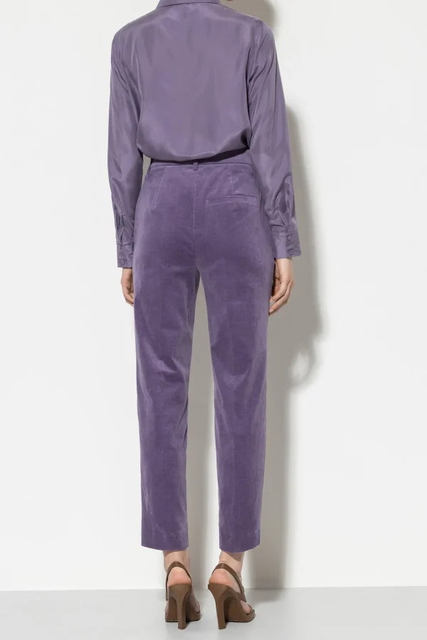 Hosen | Sets-LUISA CERANO Tapered-Velvet-Pants