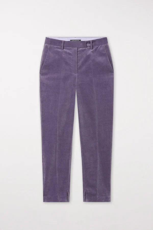 Hosen | Sets-LUISA CERANO Tapered-Velvet-Pants