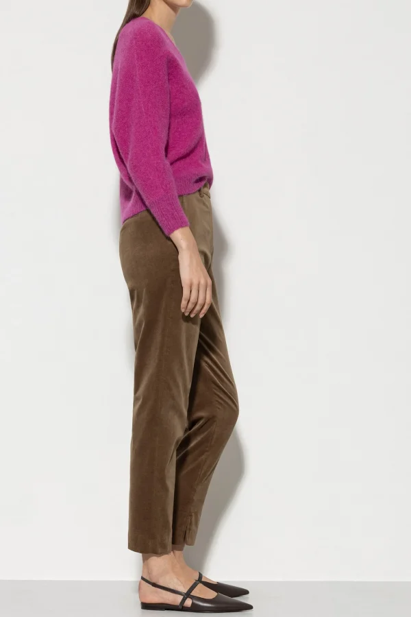 Hosen | Sets-LUISA CERANO Tapered-Velvet-Pants