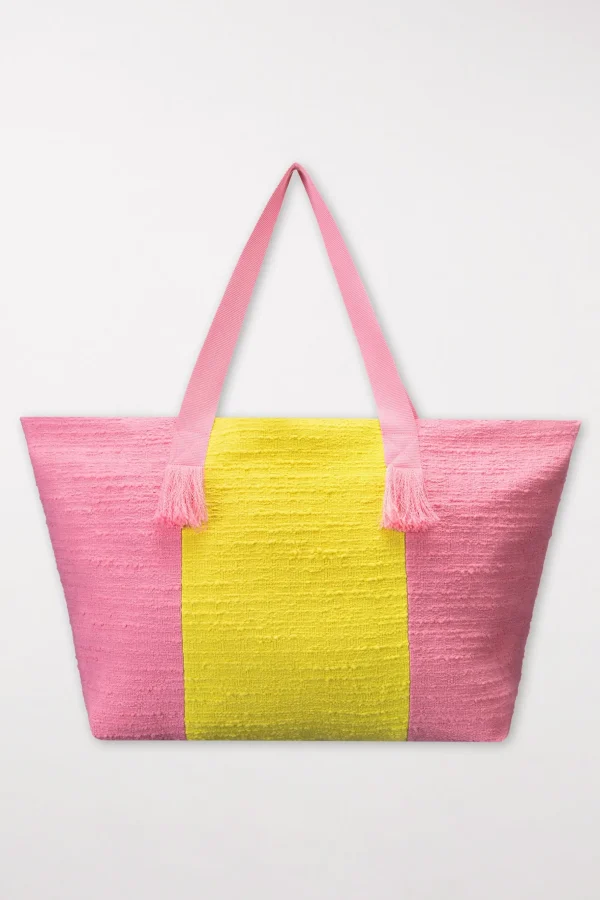 Accessoires-LUISA CERANO Tasche In Tweed-Optik candy pink
