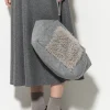 Accessoires-LUISA CERANO Tasche Mit Wolldetail heather grey