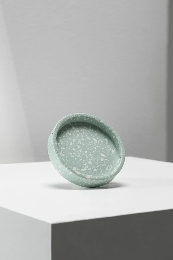 Accessoires-LUISA CERANO Terazzo-Schale (piccolo) mineral aqua