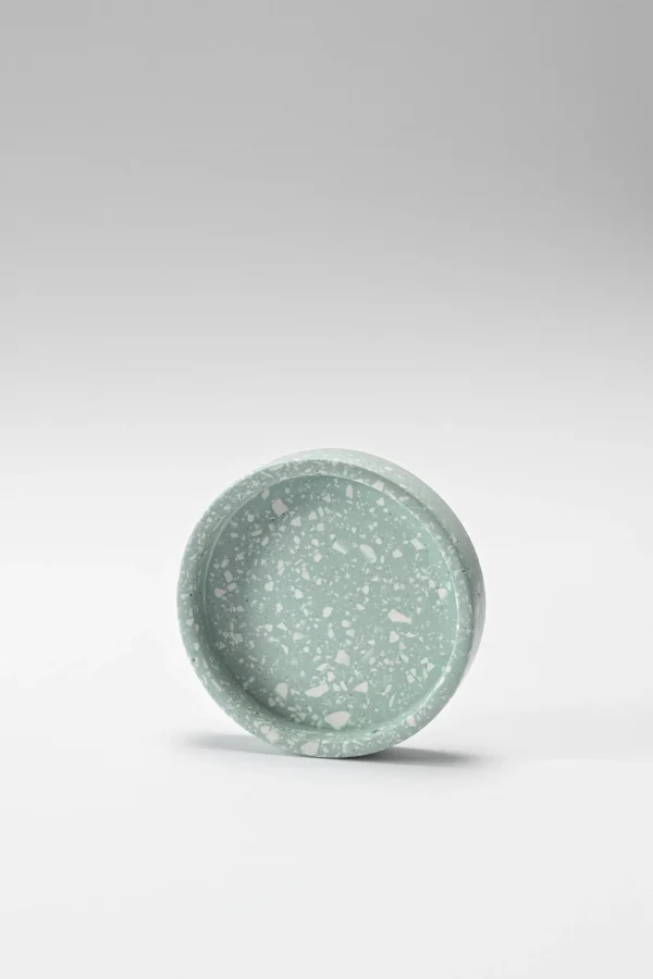 Accessoires-LUISA CERANO Terazzo-Schale (piccolo) mineral aqua