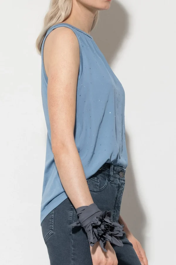 Shirts & Tops-LUISA CERANO Top Mit Glitzersteinen