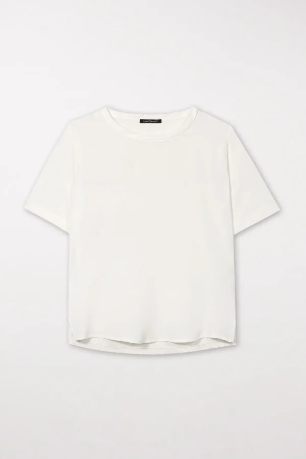 Shirts & Tops-LUISA CERANO T-Shirt Aus Seiden-Mix