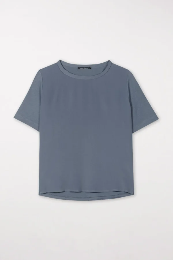 Shirts & Tops-LUISA CERANO T-Shirt Aus Seiden-Mix