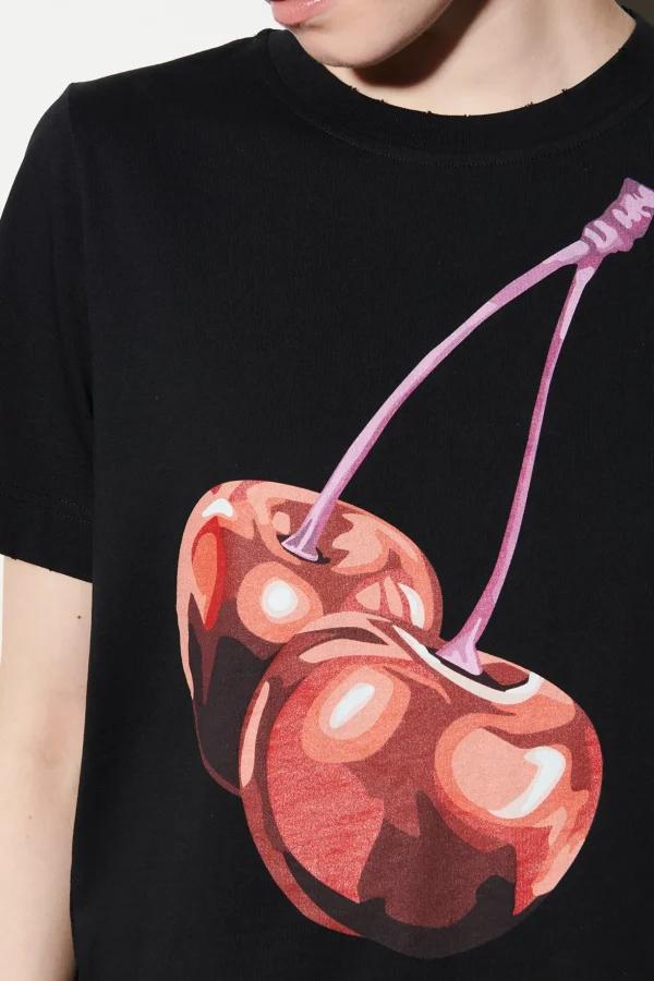 Shirts & Tops-LUISA CERANO T-Shirt Mit Cherry-Print
