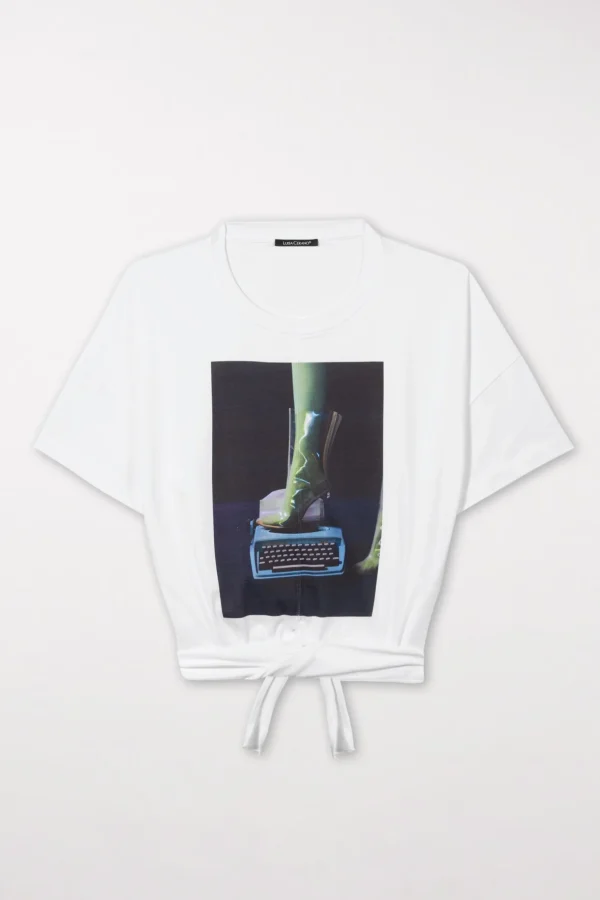 Shirts & Tops-LUISA CERANO T-Shirt Mit Print-Motiv white