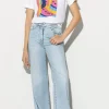 Shirts & Tops-LUISA CERANO T-Shirt Mit Statement-Print bleached white