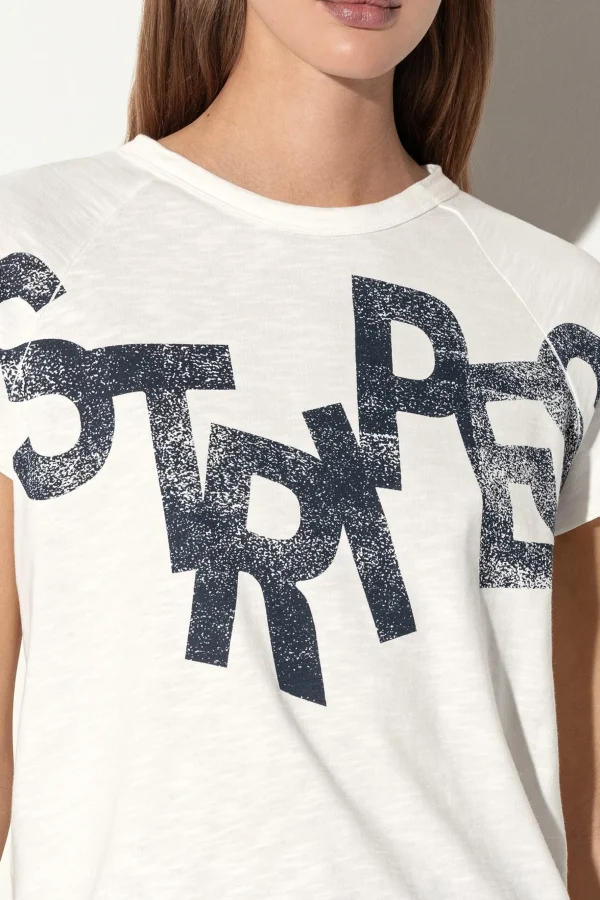 Shirts & Tops-LUISA CERANO T-Shirt Mit Wording-Print milk