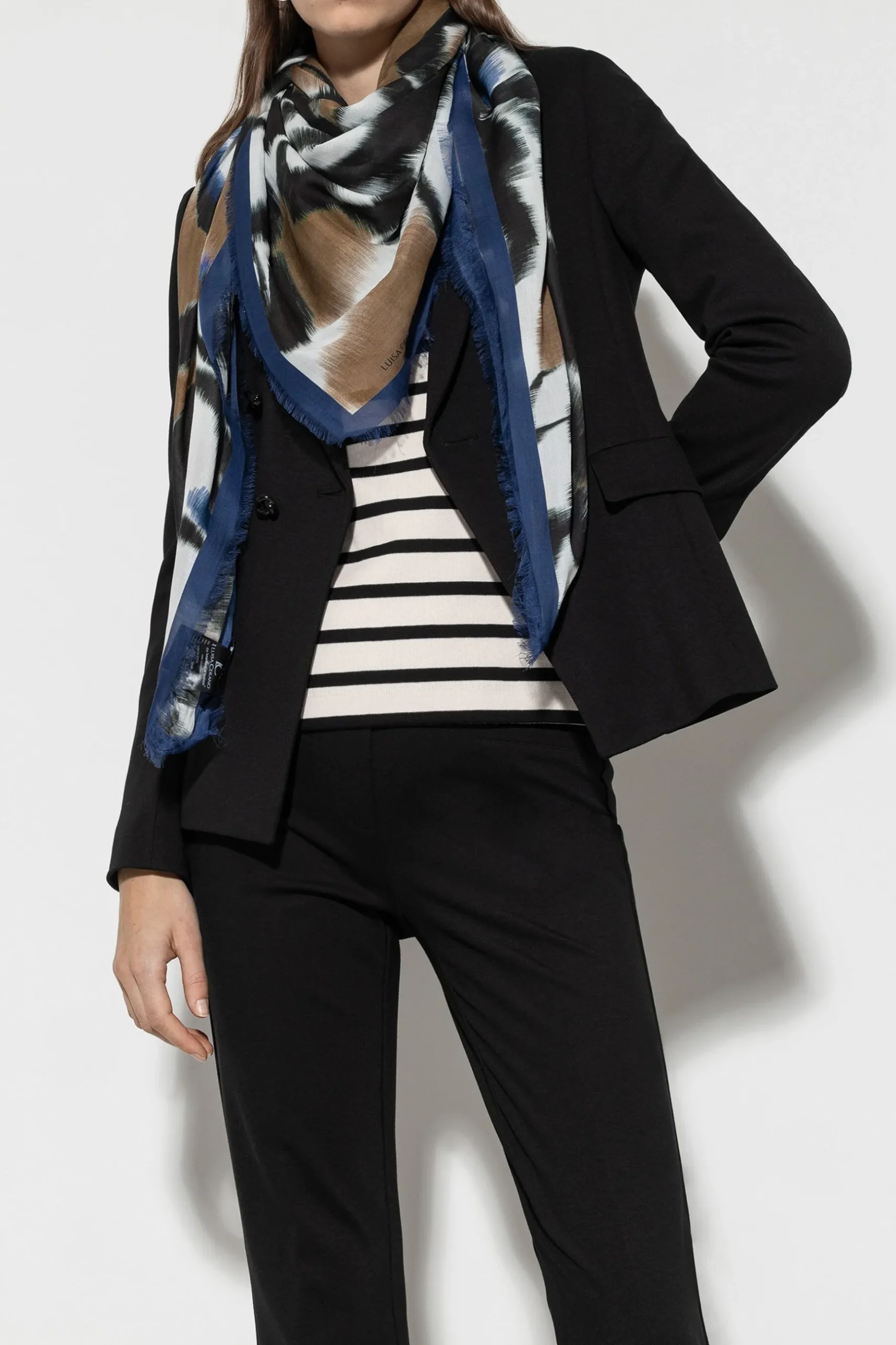 tuch_mit_abstraktem_print_0.webp Accessoires-LUISA CERANO Tuch Mit Abstraktem Print multi