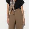 Accessoires-LUISA CERANO Tuch Mit Leaf-Print multi