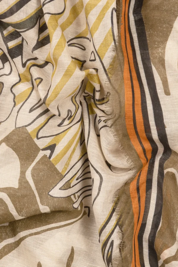 Accessoires-LUISA CERANO Tuch Mit Leaf-Print multi