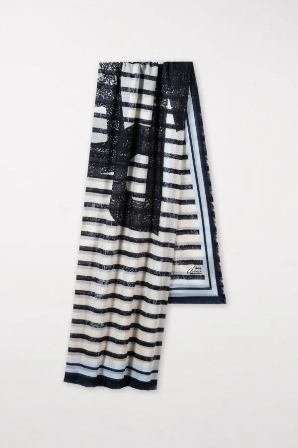 Accessoires-LUISA CERANO Tuch Mit Wording-Print multi