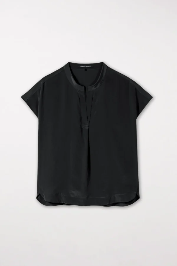 Blusen-LUISA CERANO Tunika Mit Poloblende