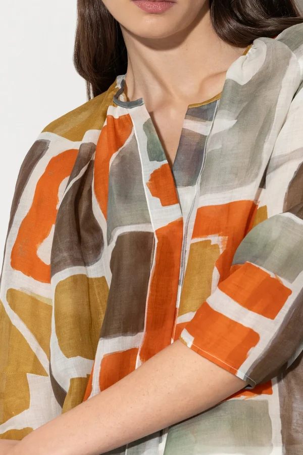 Blusen-LUISA CERANO Tunikabluse Mit Ethnic-Print
