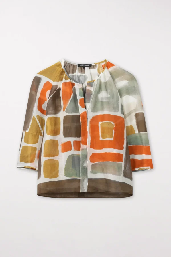 Blusen-LUISA CERANO Tunikabluse Mit Ethnic-Print