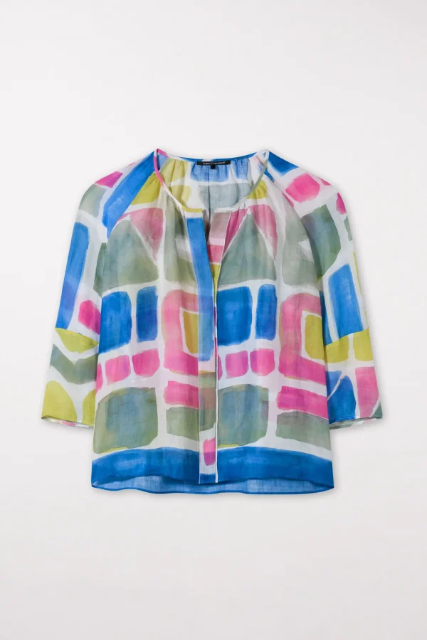 Blusen-LUISA CERANO Tunikabluse Mit Ethnic-Print