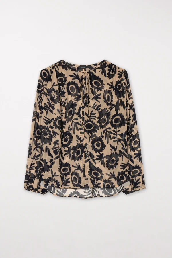 Blusen-LUISA CERANO Tunikabluse Mit Flower-Print multi