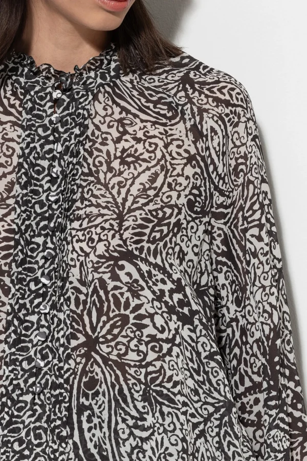 Blusen-LUISA CERANO Tunikabluse Mit Paisley-Print multi