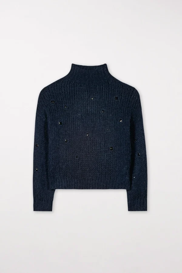Strick-LUISA CERANO Turtleneck Aus Woll-Mix