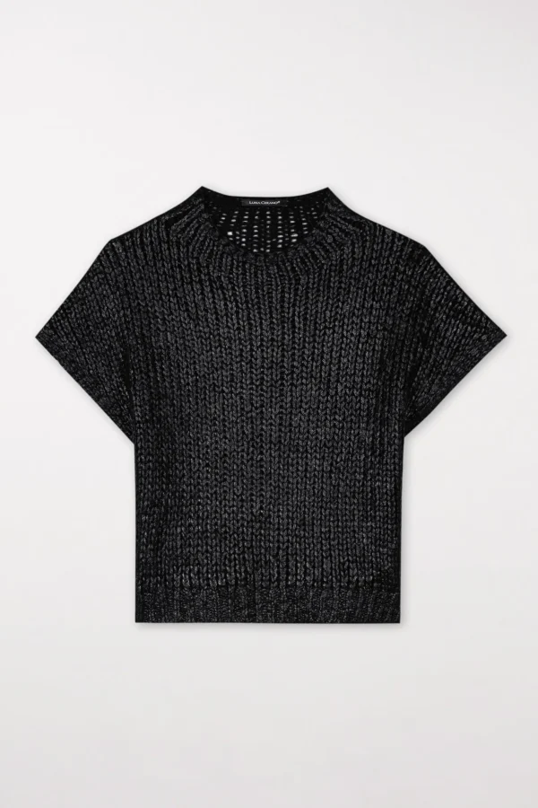 Strick-LUISA CERANO Turtleneck-Pullunder black