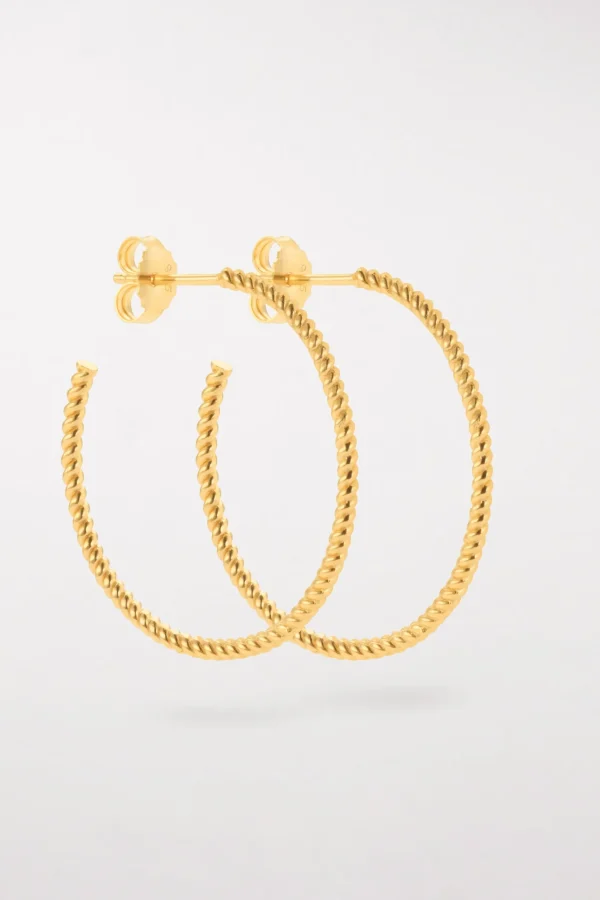 Accessoires-LUISA CERANO Twisted-Kreolen (groß)