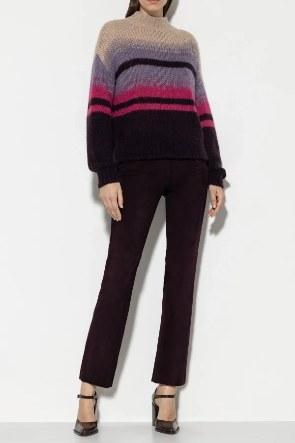 Hosen-LUISA CERANO Veloursleder-Babyflare-Pants