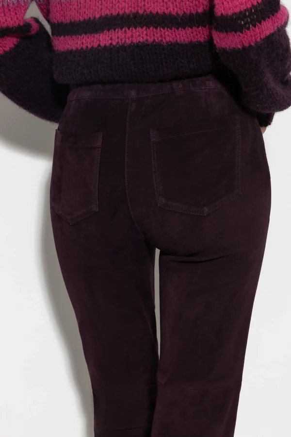 Hosen-LUISA CERANO Veloursleder-Babyflare-Pants
