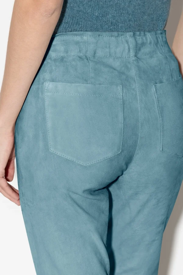 Hosen-LUISA CERANO Veloursleder-Babyflare-Pants