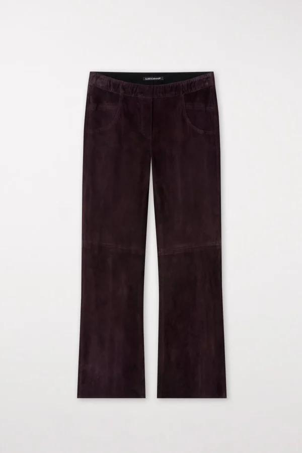 Hosen-LUISA CERANO Veloursleder-Babyflare-Pants