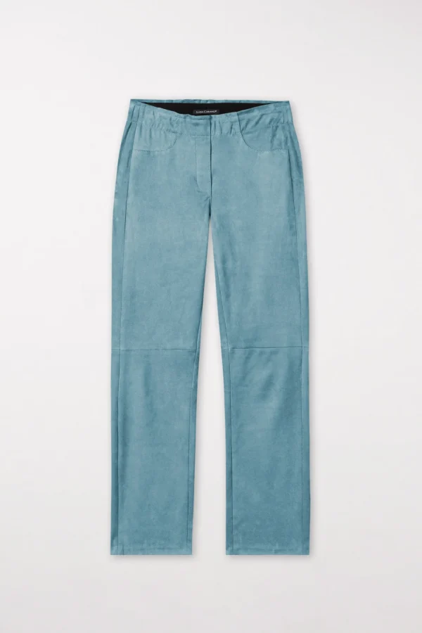 Hosen-LUISA CERANO Veloursleder-Babyflare-Pants